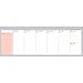 PAPERIAN Brilliant 2021 Blue Wirebound Undated Weekly Planner Pad Scheduler (12 x 4.4 inches)