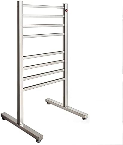 Floor-Standing Heated Towel Rack, 8 Bars Stainless Steel Electric Towel ...
