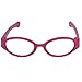 Sophia's Hot Pink Doll Eyeglasses with Plastic Oval Frame & Flower Print Fabric Case Accessory 2 Piece Set for 18