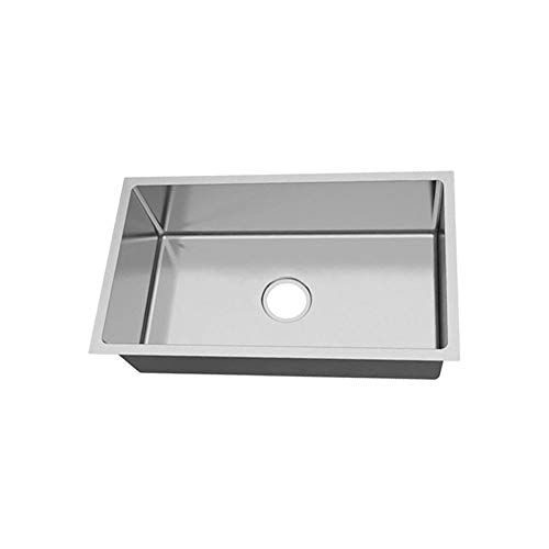 Undermount 18 Gauge Stainless Steel 31-in 0-Hole Single Bowl Kitchen Sink