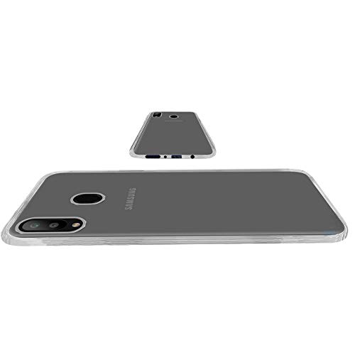 Amazon Brand - Solimo Mobile Cover (Soft & Flexible Back case) for Samsung Galaxy M20 (Transparent)