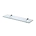 KES Bathroom Glass Shelf Organizer Extra Thick Tempered Glass Zinc Alloy Wall Mounted Brushed Finish, BGS3200-2