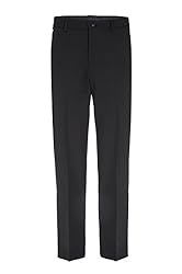 Savane Men's Flat Front Active Flex 4-Way Stretch