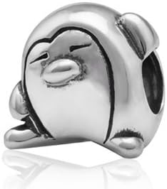 Hoobeads Smile Penguin Authentic 925 Sterling Silver Charm Beads Fits Pandora Chamilia Biagi Troll Beads Europen Style Bracelets