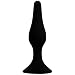AKiss Rooster Alpha Advanced Silicone Butt Plug, Black