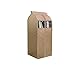 Tsing Garment Covers Fabric Hanging Clothes Storage Bag Large Organizer Garment Bags -Beige -L- 20''W 23''D 43''H