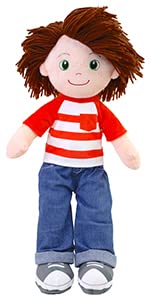 Photo 1 of PLUSHIBLE BRIDGING MILES WITH SMILES Soft Plush Baby Doll - 18 Inch Rag Dolls for Girls and Boys, Infants & Babies, My First Plush for 1 Year Old, Stuffed Doll - Ollie