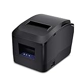 MUNBYN Thermal Printer USB 3'1/8 80mm Receipt Printer, Pos Printer with Auto Cutter ESC/POS Command Support Windows Mac Pos System
