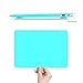 IBENZER MacBook Air 13 Inch Case Old Version 2010-2017, Soft Touch Hard Case Shell Cover with Keyboard Cover for Apple MacBook Air 13 A1369 1466 NO Touch ID, Aqua,MMA13TBL+1