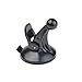 EKIND Replacement Cradle and Removable Car Windscreen Windshield Suction Cup Mount 17mm Swivel Ball GPS Holder Compatible for Garmin GPS Nuvi -Black