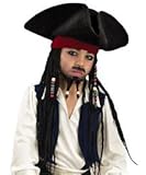 Jack Sparrow Child Pirate Hat w/ Beaded Braids