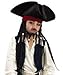 Deluxe Hat with Beaded Braids Costume Accessory by Disguise Costumes