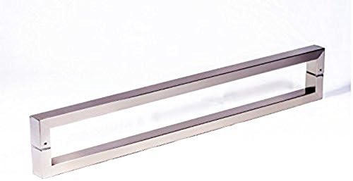 Modern &amp; Contemporary Square/Rectangle Shape 1219mm / 48 inches Push-Pull Stainless-Steel Door Handle for Interior/Exterior - Satin Brushed Finish
