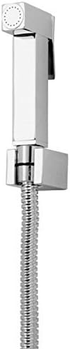 Home Store Deluxe SQUARE MODERN Hygienic Shattaf Douche Shower Bidet Kit Chrome by KeyPlumb
