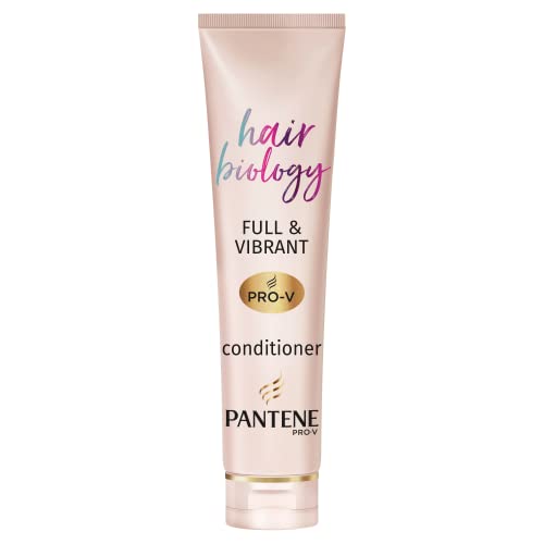 Pantene Hair Biology Full and Vibrant Volumising and Repairing Hair Conditioner for Fine, Thinning, Dull, Coloured Hair with Lotus Flower, Omega 9, 160 ml