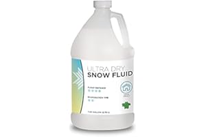 FROGGY'S FOG Froggy's Flakes Snow Machine Fluid, Ultra Dry Indoor Formula Snow Fluid with 30-50 Feet Float/Drop, 1 Gallon
