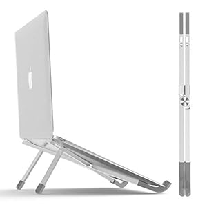 BoYata Laptop Stand, Foldable Lightweight Laptop Riser Tablet Stand, Portable Ventilated Desktop Laptop Holder for…