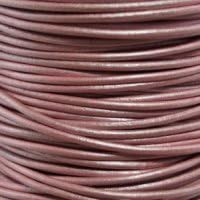 Mystique Pink Metallic Round Leather Cord 1.5mm (1/16") x 10 m (10.93 yds)