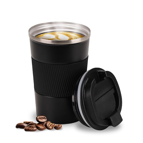 Smarthers Thermos Cafe o Te – Thermos Coffee Cup to Go, Thermal Tumbler with Cold and Heat Maintenance 4-6 Hrs, Thermal Cup Stainless Steel Bpa Free, Coffee Cup to Go, Thermal Coffee Tumbler