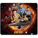 Mouse pads,(Black)12 X 10 X 0.12in.Non-Slip Rubber Mouse Pad[Natural rubber,Durable heat-resistant Precision Fabric]Rectangular Gaming Mouse Pad-Dj 5 Star Trek