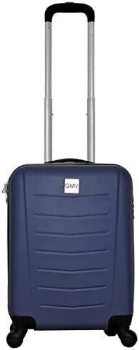 Hard Shell ABS 4 wheel Spinner Lightweight Hand Luggage Cabin Travel Trolley (BLUE)