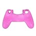 HDE Silicone Controller Skin for PS4 DualShock Controllers Colorful Protective Grip for Sony Playstation 4 Wireless Game Controllers (Light Pink)
