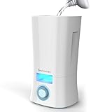 Elechomes CH352 Cool Mist Humidifier, 3.5L Ultrasonic Humidifiers with Stepless Mist Adjustment, 360°Rotatable Dual Nozzles, Whisper Quiet Operation and Auto Shut-off