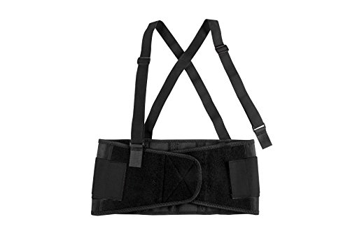 Safety Depot Elastic Back Support Belt Detachable Suspenders Anti Ride-Up (Extra Large)
