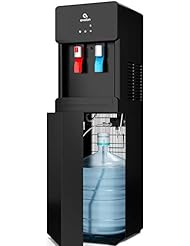 Avalon A6BLWTRCLRBLK Black Bottom Loading Cooler Dispenser-Hot & Cold Water, Child Safety Lock, Innovative Slim Design, Holds 3 or 5 Gallon Bottles-UL/Energy Star Approved