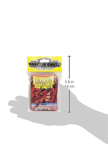 Dragon Shield Card Supplies YUGIOH Card Sleeves Red 50 Count
