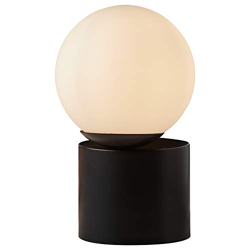 Amazon Brand Rivet Modern Glass Globe Living Room Table Desk Lamp