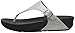 FitFlop Women's The Skinny Deluxe, Silver, 6 M US