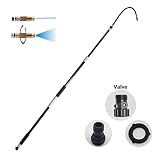 Buyplus Gutter Cleaning Tool - Gutter Cleaner from Ground Roof Telescoping Pole,Rain Extension Gutter Cleaning Flexible Wand for Window Hose Clean Attachment