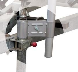 Befestigung für Stützrad Camping Wäschespinne SAT Halter Klemmfix