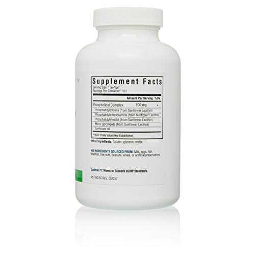 Seeking Health Optimal PC Supplement 100 Softgels of 800 mcg