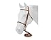 SilverFox Raised Snaffle Bridle Brown Horse