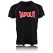 TapouT Mens Lounge Shirt Jersey - Super Soft V-Neck T Shirt Spandex/Polyester Blend Sleep Pajama Fight