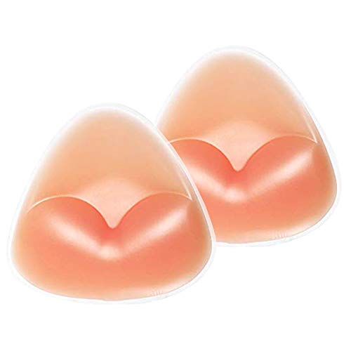 Waterproof Silicone Bra Insert V-Shaped Breast Enhancer Chest Enhancement Push Up Pads for Bra/Bikini, Skin