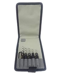 Snappy Quick Change 5 Pc. Juego de brocas para avellanar con tope de profundidad giratorio