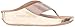 FitFlop Women's Crystall Sandal, Metallic Rose Gold, 7 M US