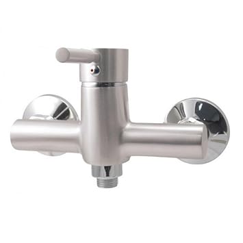 Duscharmatur Nickel gebürstet der Serie Boston: Amazon.de: Baumarkt