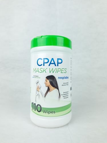 RESPLABS CPAP MASK WIPES UNSCENTED CLEANER FOR FULL FACE, NASAL MASKS & SUPPLIES 110 WIPES