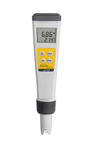 Jenco pH 630F Lab Quality Pocket Size Digital pH Temperature Meter Tester for Drinking Water, Pool, Aquarium, and Hydroponic Use | .01pH Resolution