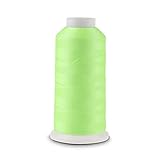 PIXNOR Spool Luminous Glow In The Dark Machine Embroidery Sewing Thread 3000 Yards