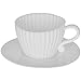 Evelots Silicone Baking Teacups With Saucers-Cupcake Mold-Tea Set-Reusable-Set/8