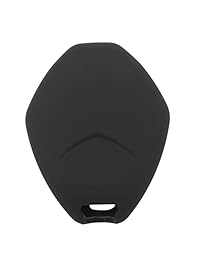 coolbestda mando a distancia Fob llave de silicona Skin Cover Case protector sin llave chamarra para Mitsubishi Eclipse 2006 2012 Endeavor 2006 2011 2006 2012 Galant Outlander 2007 2013, Negro Rojo