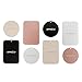Metal Plate w/3M Adhesive fo r Magnetic Car Mount Cell Phone Magnet Holder GPS and Tablet Holder in Four Color 8 Pack – Black, Silver, Gold, Rose Gold 4 Rectangular and 4 Round
