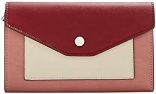 Violeta By Mango Women's Plus Size Tricolor Wallet, Pink, One Size