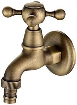 Mkkwp Antique Bronze Dragon Carved Tap Animal Shape Faucet Garden Bibcock Washing Machine Faucet Outdoor Faucet for Garden