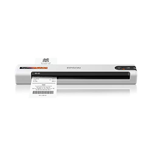 Epson RapidReceipt RR-60 Mobile Receipt and Color Document Scanner with Complimentary Receipt Management and PDF Software for PC and Mac